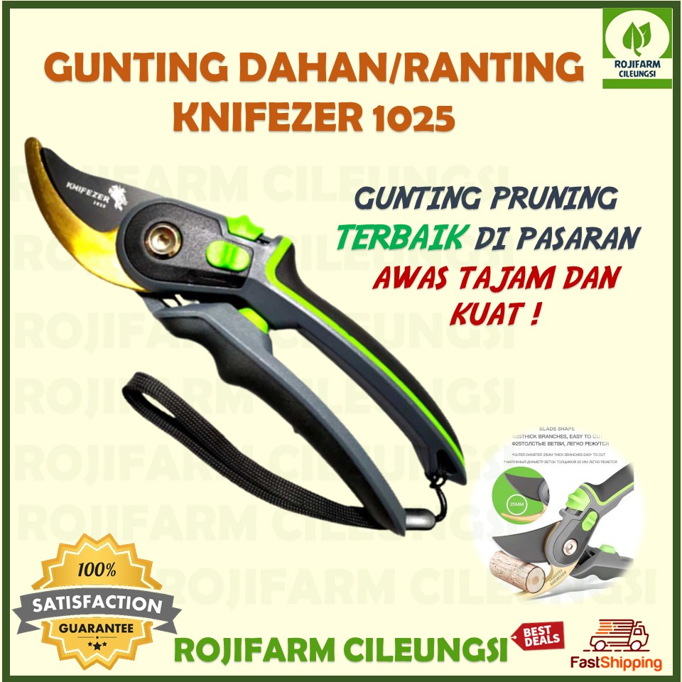 Gunting Dahan Ranting Knifezer 1025 1020 - Premium Quality - Tajam dan Kuat!