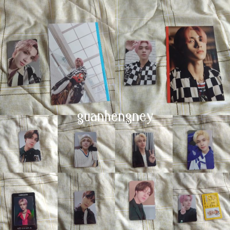 PHOTOCARD (PC) HENDERY MEONG, KICK BACK, ATW, TOTMS, PAST, FUTURE, ID CARD DEPARTURE, AC ARRIVAL NCT