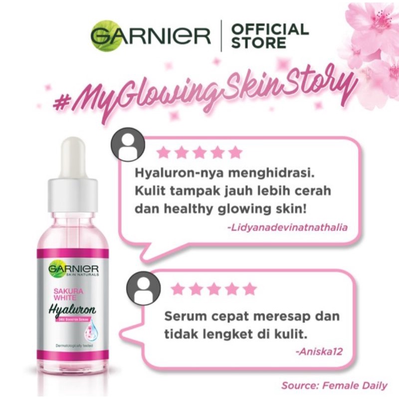 Garnier Sakura Glow Hyaluron Booster Serum 30ml