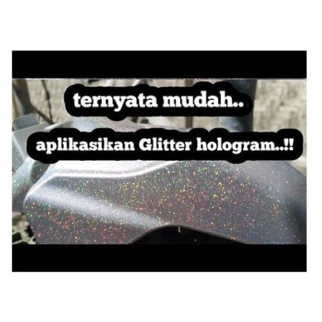 Pilox Diton Premium Glitter Hollogram GH 9500 300ml  Warna Clear Gliter Hologram Transparan Vernis Pernis Efek Pelangi