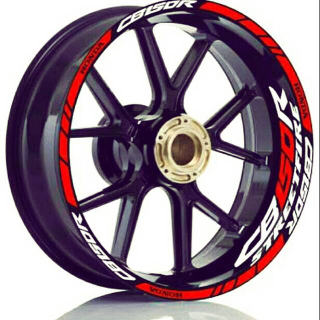 Stiker Velg Motor Honda Cb150r Streetfire Uk Velg 17inch Shopee