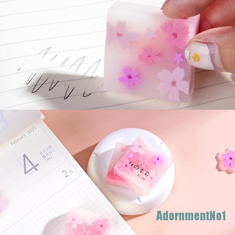 (AdornmentNo1) Penghapus Karet Bentuk Bunga Sakura Jepang Clover