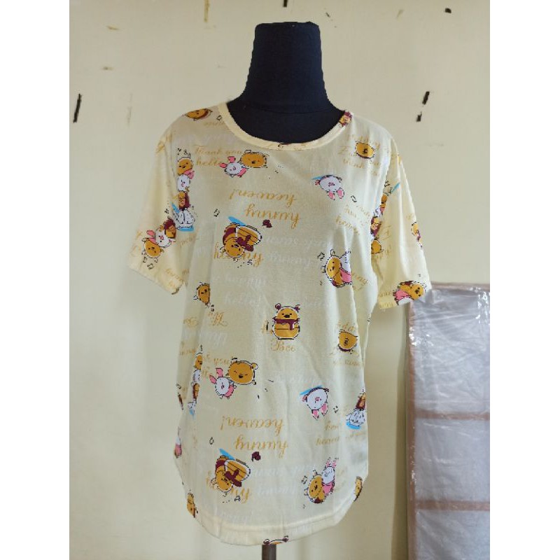 Baju tidur winnie the pooh kaos