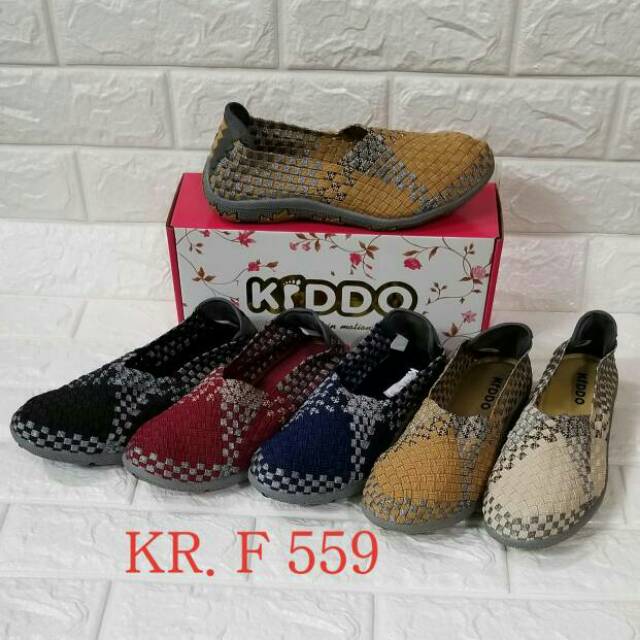 Sepatu Rajut KIDDO F559 Flat ORIGINAL