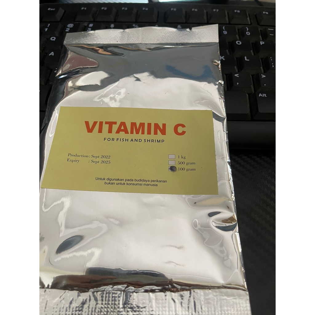 VITAMIN C UNTUK IKAN DAN UDANG / VITAMIN C IKAN 100GRAM