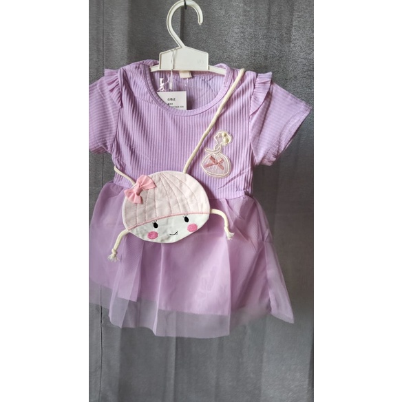 Dress Anak Perempuan Tutu Motif Polos