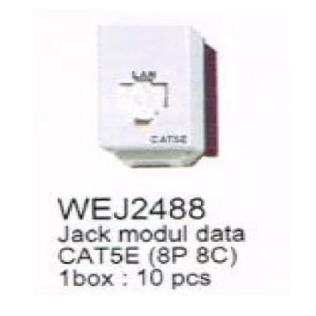 Jack Modul Data CAT5E Panasonic - WEJ2488