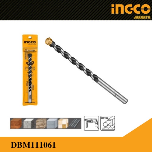 Mata Bor Beton (6 mm) Masonry Drill INGCO DBM111061 Mata Bor Tembok