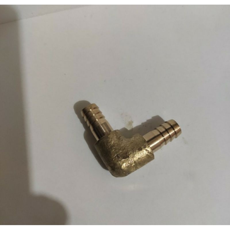 nepel L / elbow selang gas/ sambungan selang L gas