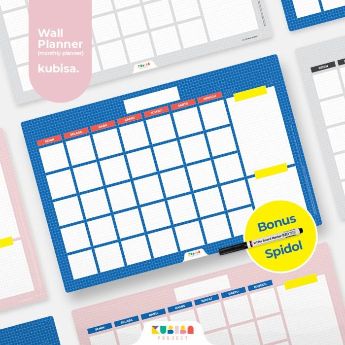

Book Wall Planner / Monthly Planner A3+ (Bonus Spidol) | Kubisa Project