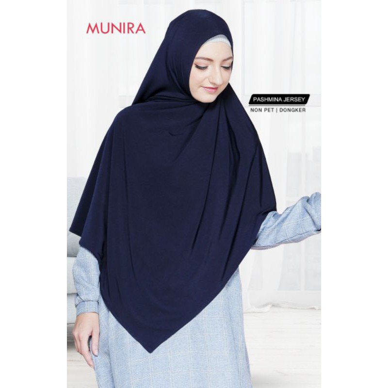 Pashmina Instan Munira Bahan Jersey Premium By Ukhti Munira