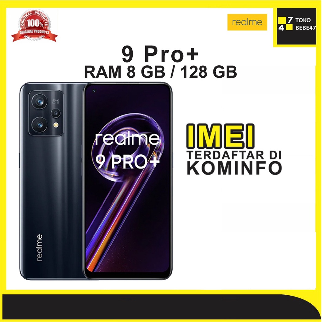 REALME 9 PRO+ PLUS RAM 8/256 GB RESMI REALME 9PRO + 5G RAM 8/128 GB