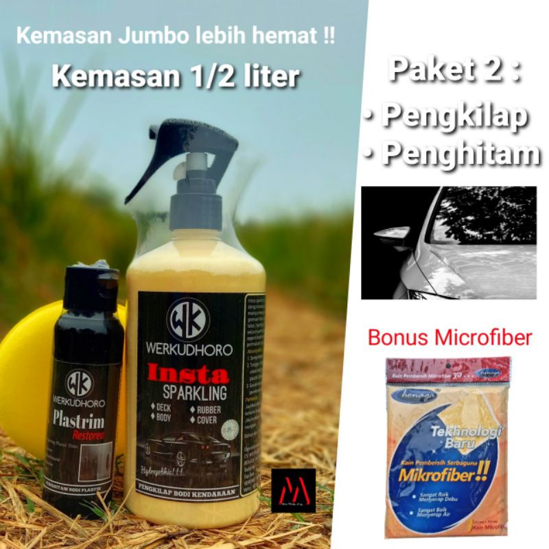 Pengkilap Mobil Putih Hitam Silver Merah metalic bonus Penghitam dasboard / Pengkilap Body Mobil /Pengkilap Motor / Penghitam Body Motor Permanen / Aksesoris Mobil