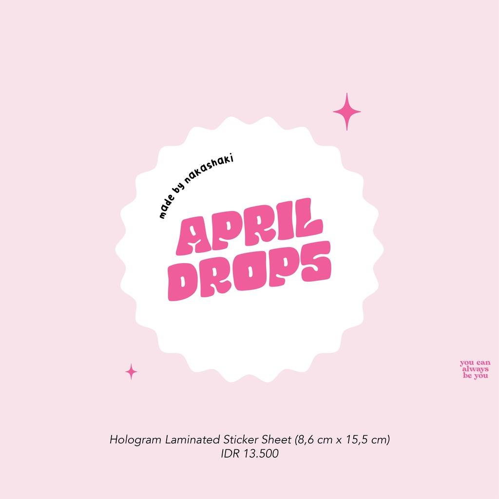 

[NAKASHAKI] - APRIL DROPS STICKERS