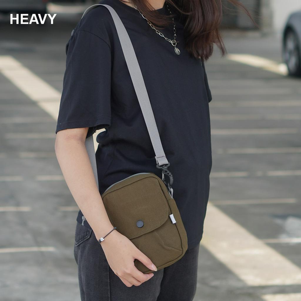 Tas selempang slingbag pria heavy kanvas ramsmax | Sling pouch bag