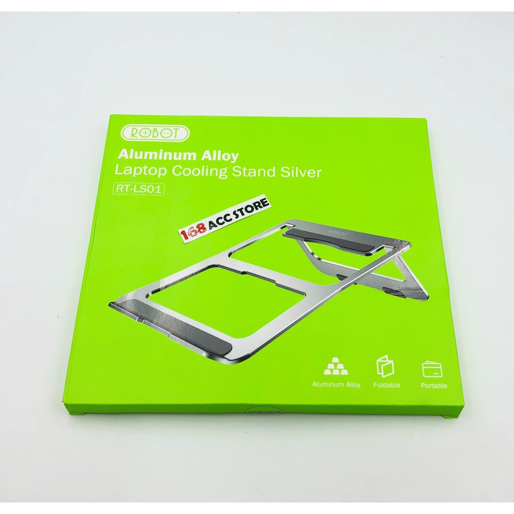 Jual STAND LAPTOP ROBOT LS01 LAPTOP COOLING STAND ALUMINIUM FOLDABLE