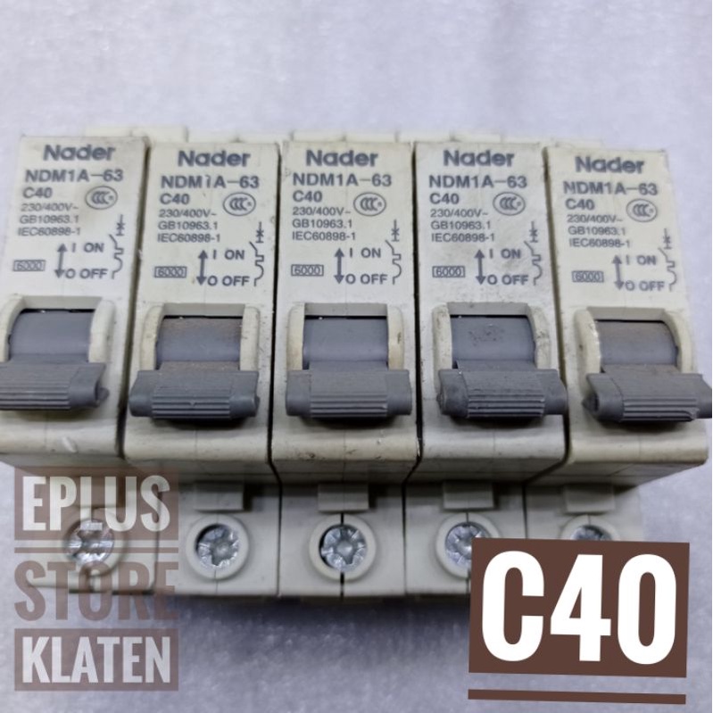 MCB Nader NDB1-63 C40 original used miniature circuit breaker 40A MB12