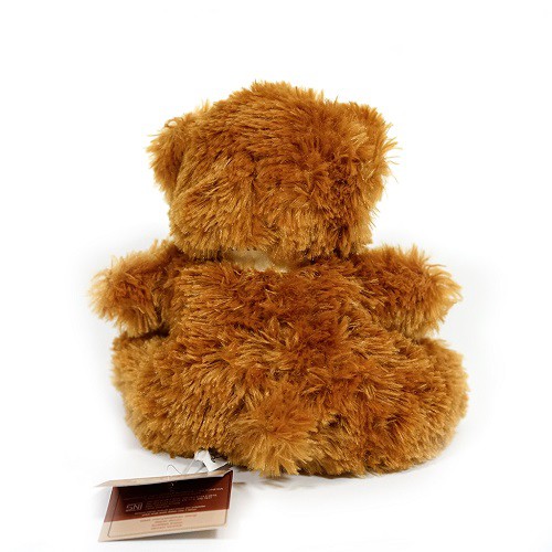 Boneka Beruang Istana Boneka Sit Liz Bear Brown With Ribbon