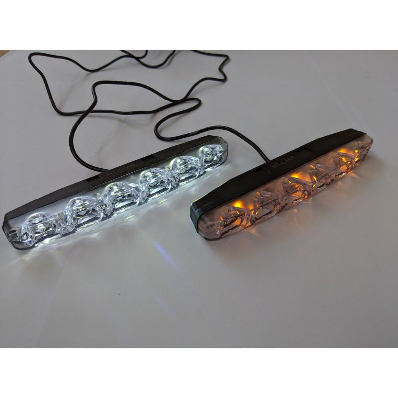 DRL LAMPU SENJA 9 LED SUPER DAN LAMPU SEIN SEPASANG WATERPROOF