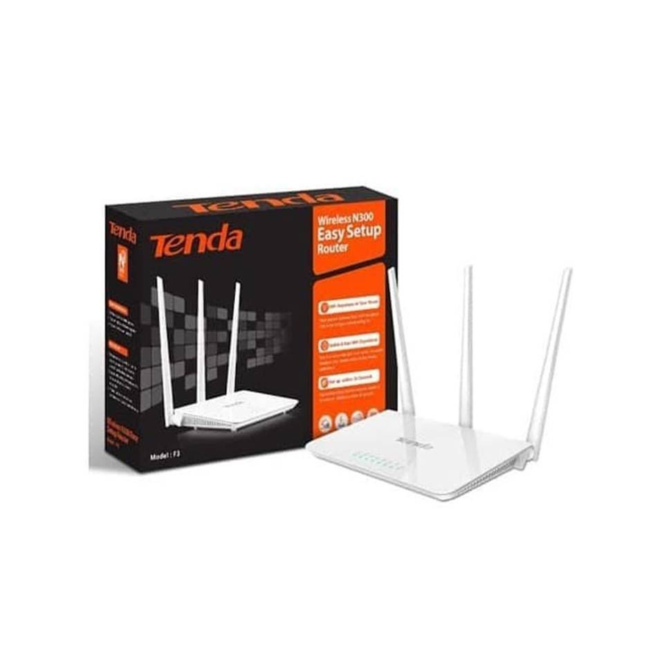 TENDA F3 N300 3 ANTENNA WIRELESS ROUTER