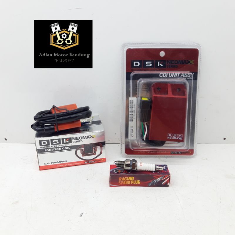 PAKET RACING CDI KOIL COIL DSK UNLIMER DAN BUSI RACING VEGA LAMA VEGA R LAMA VEGA R CABLE 5ER