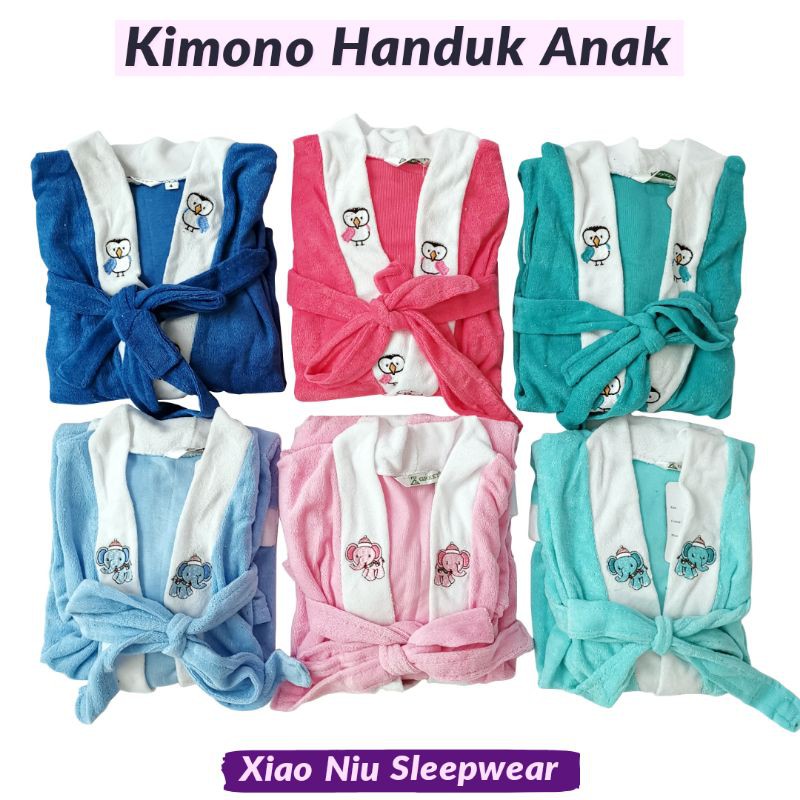 Kimono Handuk Anak dan Dewasa / Bathrobe