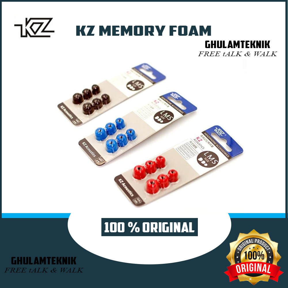 KZ Memory Foam Eartips 3 Size SML Original