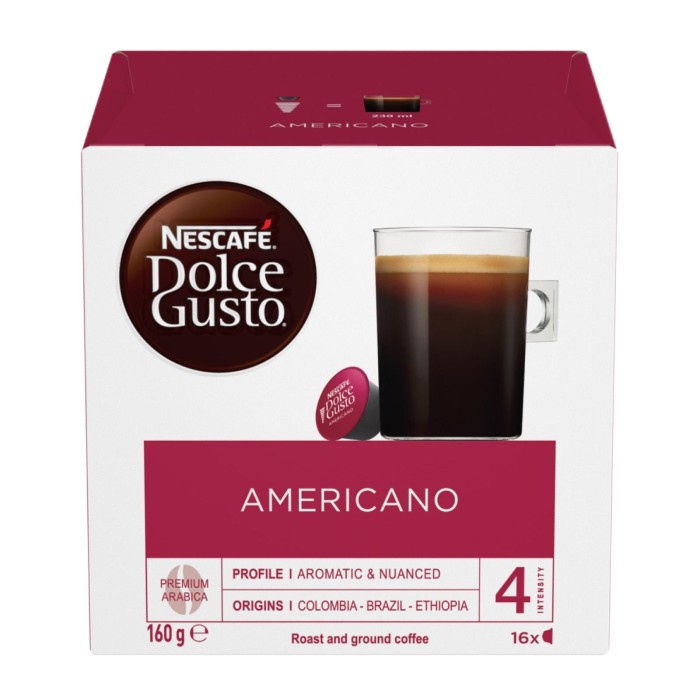 

Ready stock Nescafe Dolce Gusto Americano Capsules 160g