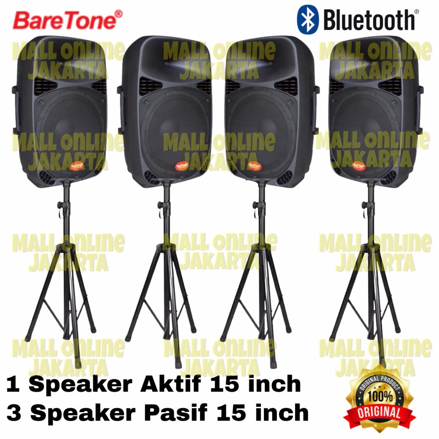 Speaker aktif baretone 15 inch 15mb speaker pasif 15mw aktiv pasiv 4