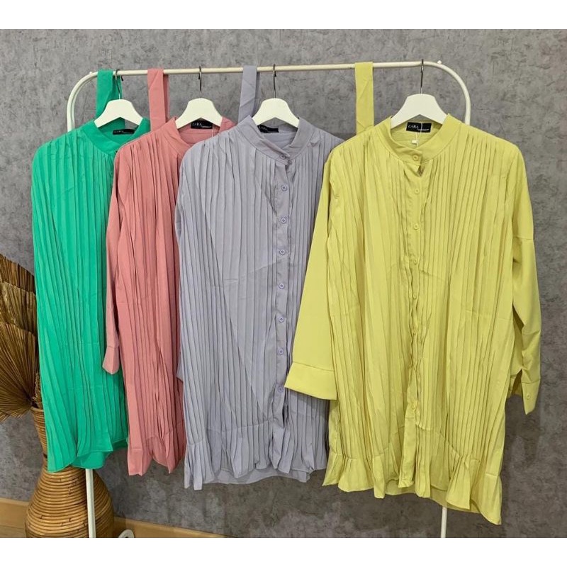 NEW REALPICT TUNIK PLISKET TERBARU PREMIUM/TUNIK PLISKET WANITA IMPORT BKK/PLISKET TERBARU