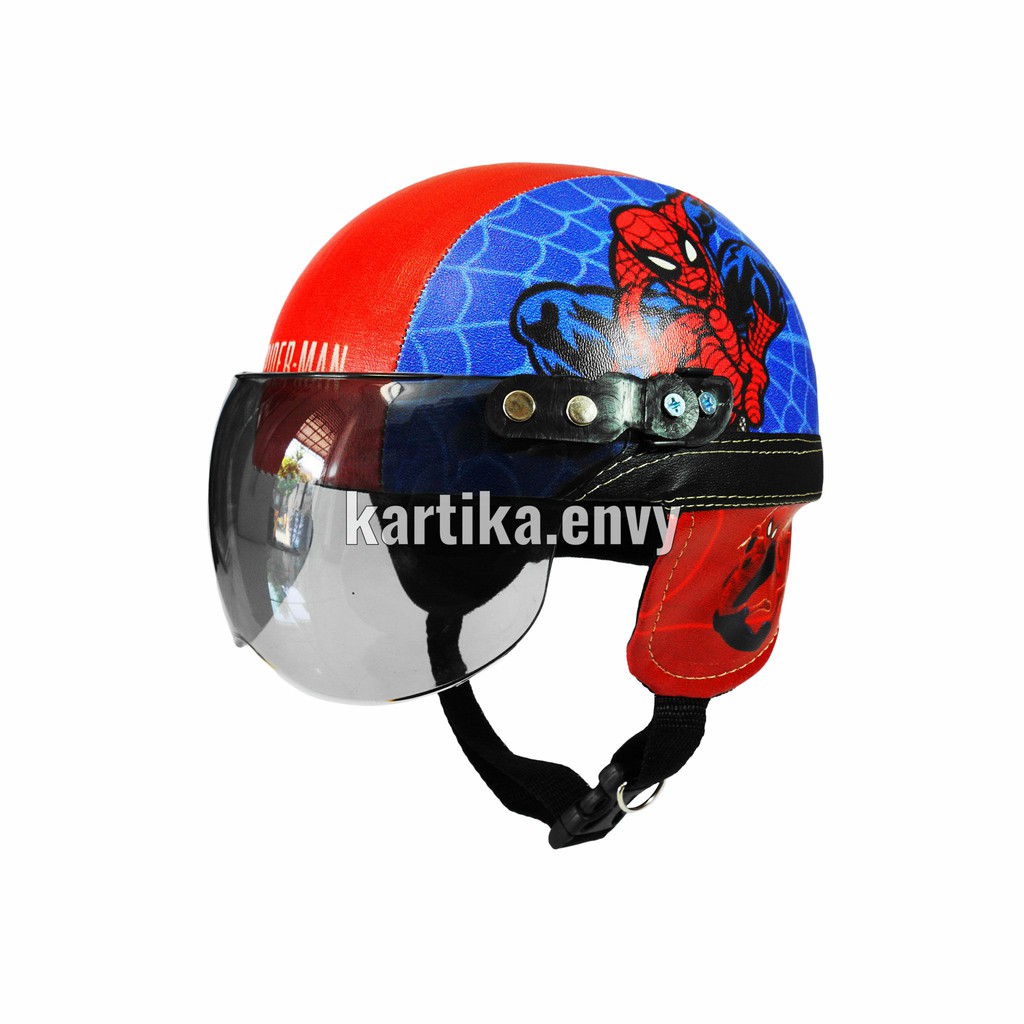 SUPER Helm Anak Balita Retro Spiderman