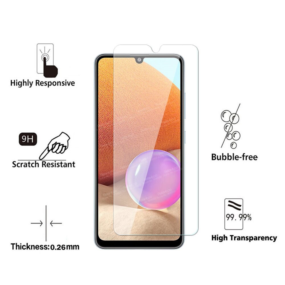 PROMO Case Samsung A32 4G 2021 Soft Case Casing + Tempered Glass Layar Clear + Skin Carbon