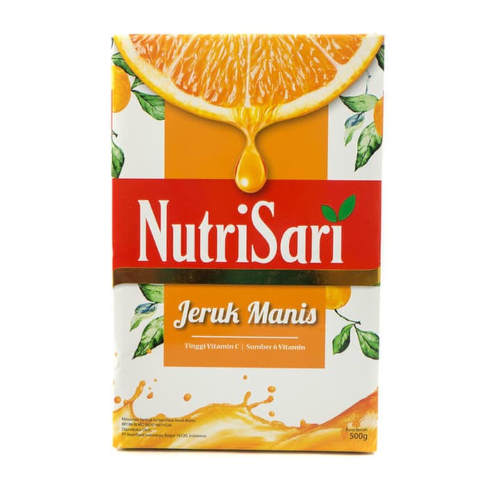 

MINUMAN SERBUK INSTAN SIROP NUTRISARI 500 GR JERUK MANIS SIAP SEDUH