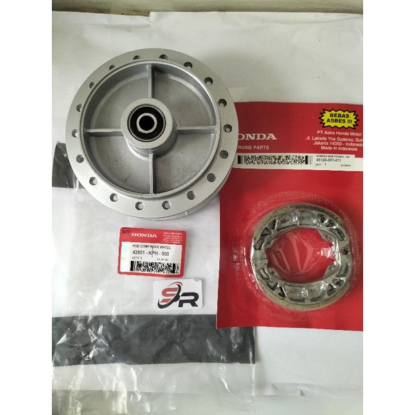 trombo  belakang kampas rem belakang set (KPH) Honda Supra x125 karisma Kirana