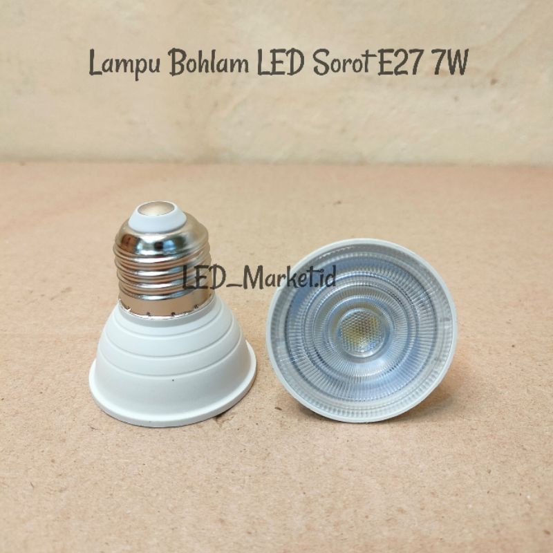 Lampu Bohlam LED Sorot Spotlight E27 Ulir 7W / Bohlam LED Sorot E27 Ulir