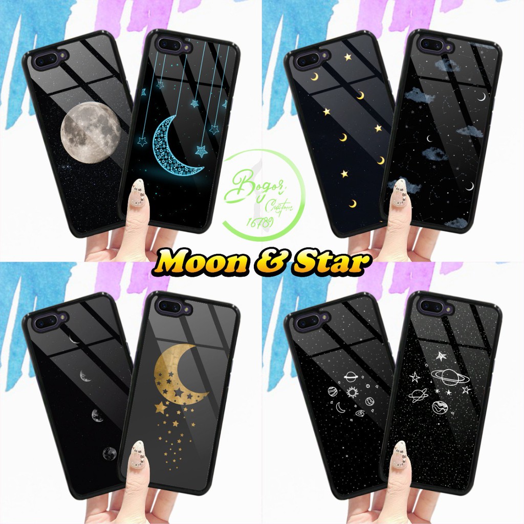 Hardcase 2D glossy MOON STAR XIAOMI REDMI NOTE 2 3 4 4X 5A 5 6 7 8 PRIME PRO A2 LITE 8 8 LITE BS573