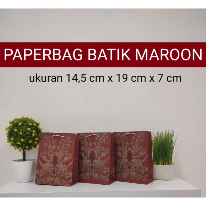 

paperbag batik maroon paperbag hadiah paperbag souvenir