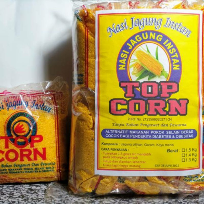 

Beras Jagung Top Corn 150 gr Gerit Nasi jagung Instan Anti Diabetes