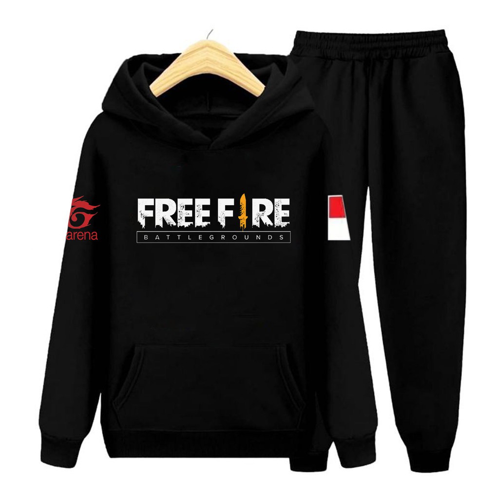 YVF - JAKET SWEATER FREEFIRE / HOODIE FREE FIRE ANAK / SETELAN FF