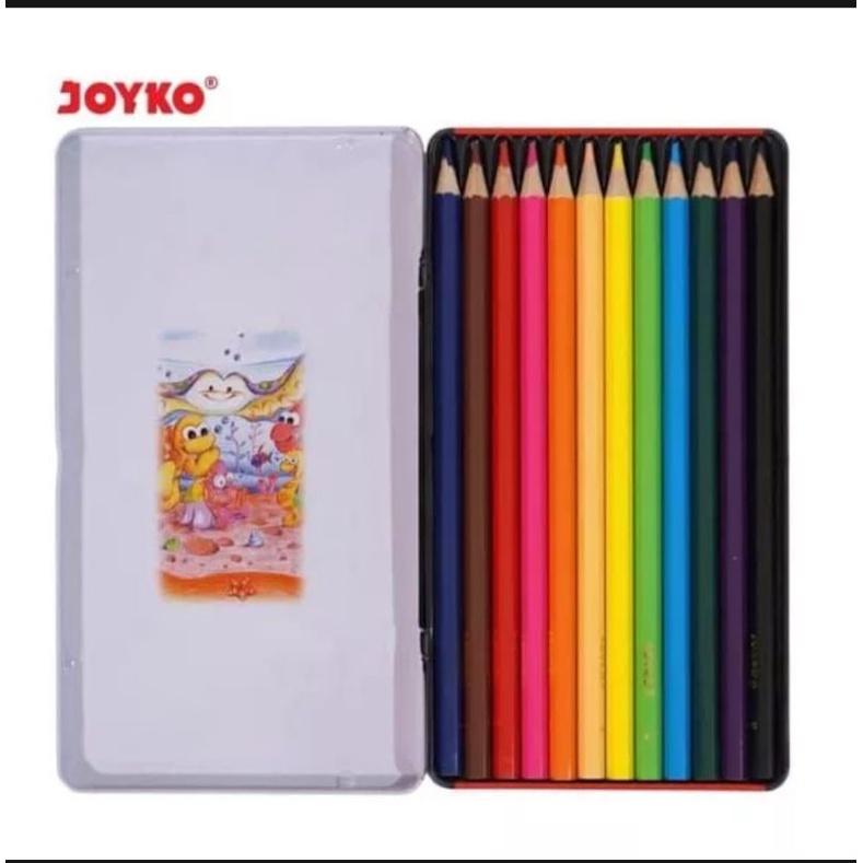 

Pensil Warna 12 Warna Joyko 1 Pack Kaleng