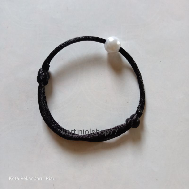 1pcs Gelang 2mm Tali satin Mutiara Handmade by kartiniolshop77
