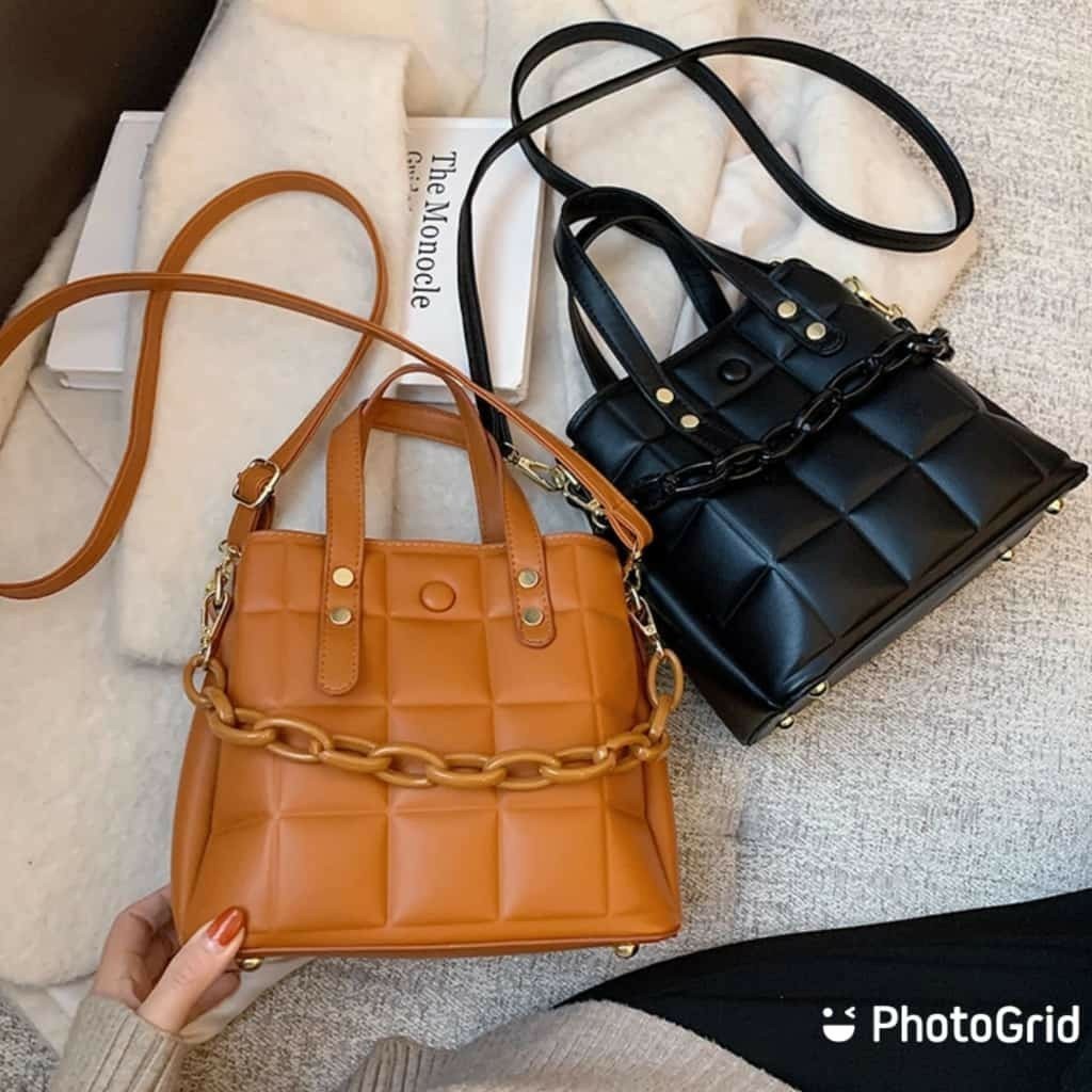 Murah Banget!!!Tas Selempang Rantai Jahit - Tas Selempang Wanita - Tas Murah