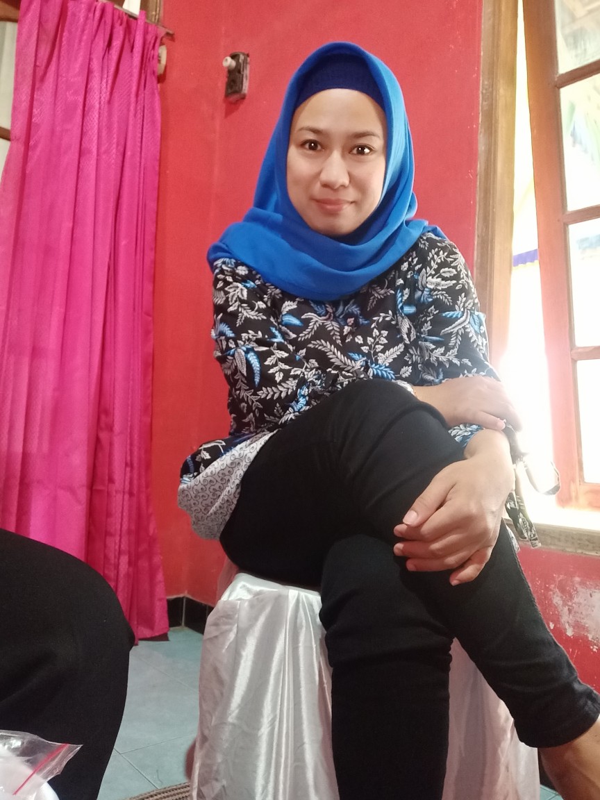 Batik Couple Keluarga Sania Ruffle Ori Ndoro Jowi Dnt Blarak Biru