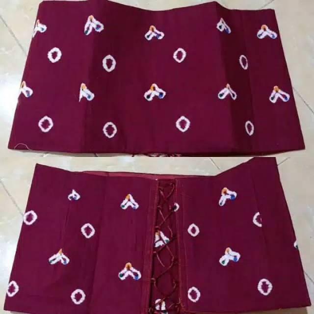 Angkin jumputan cocok untuk kebaya kutu baru