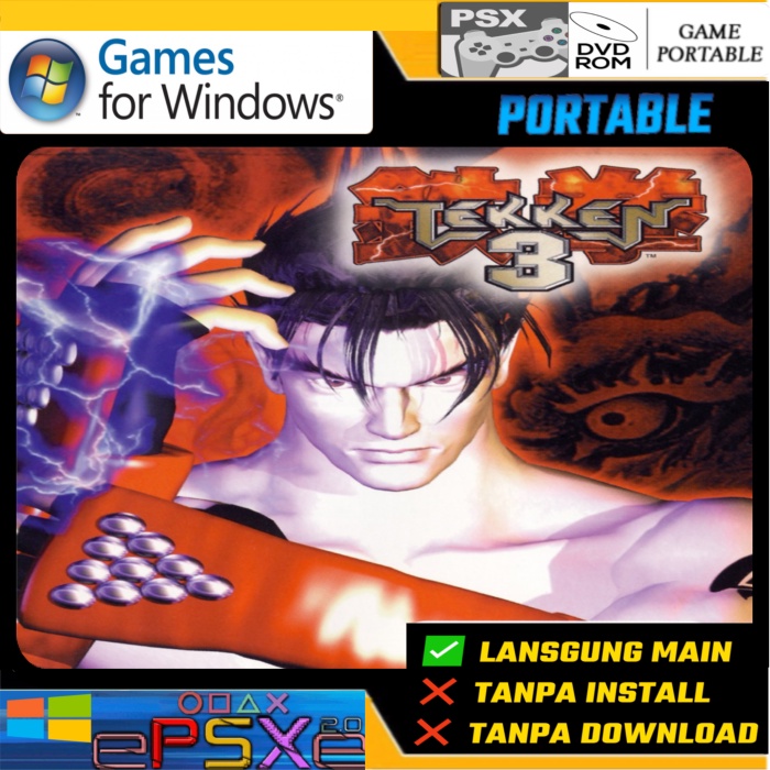 GAME PC TEKKEN 3 PS1 PORTABLE EMULATOR PS1 PC LAPTOP
