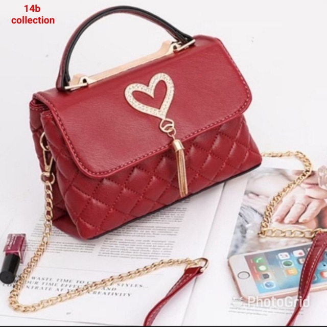 Slingbags wanita love room tas selempang wanita handbags wanita tas kulit tas batam tas korea