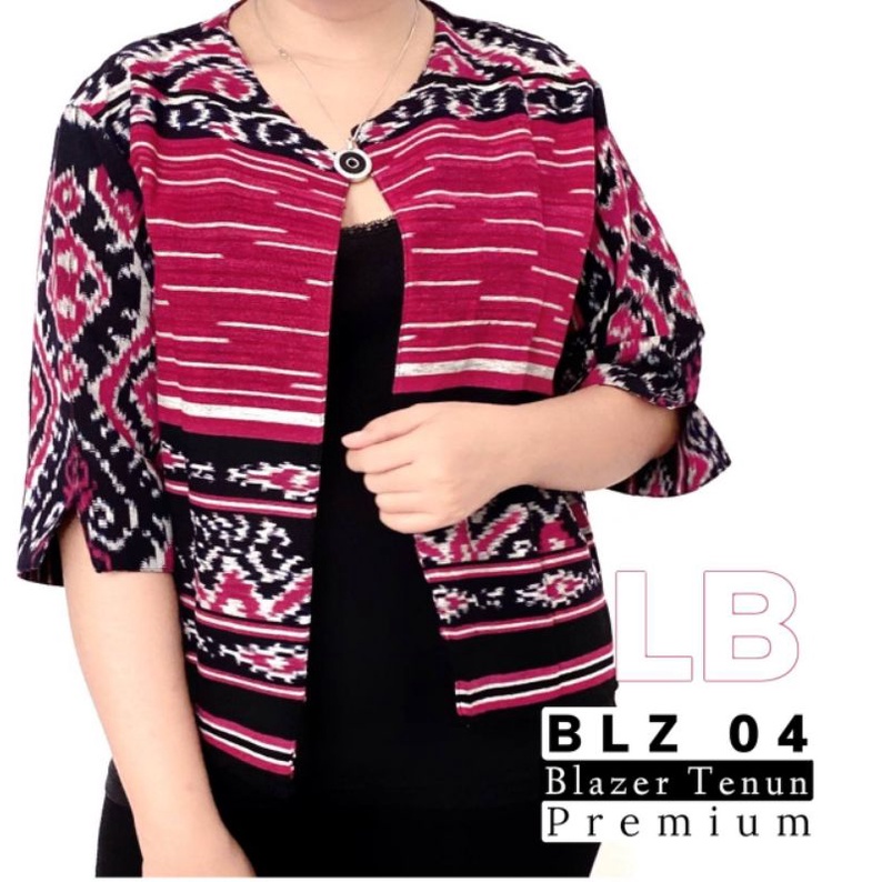 Blazer tenun motif/blazer tenun