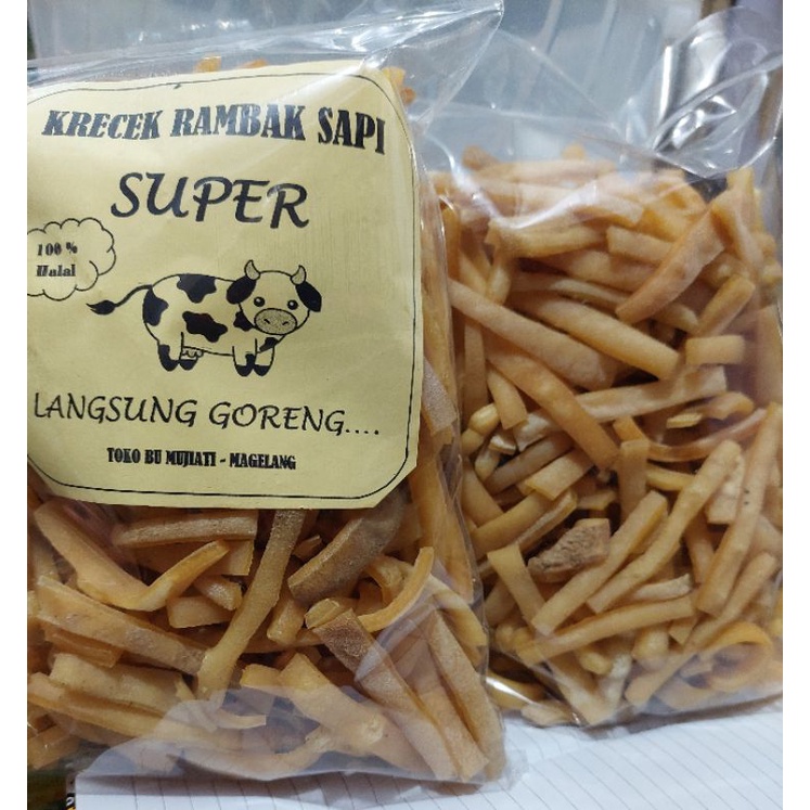 

Rambak kulit mentah / kerupuk kulit sapi stick mie 500gr