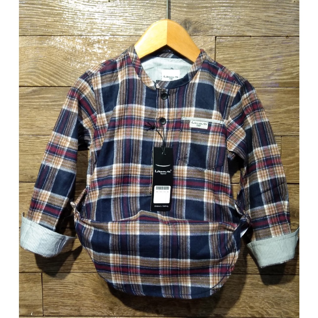 KURTA ANAK LAKI-LAKI FLANEL LENGAN PANJANG BY LIBAS
