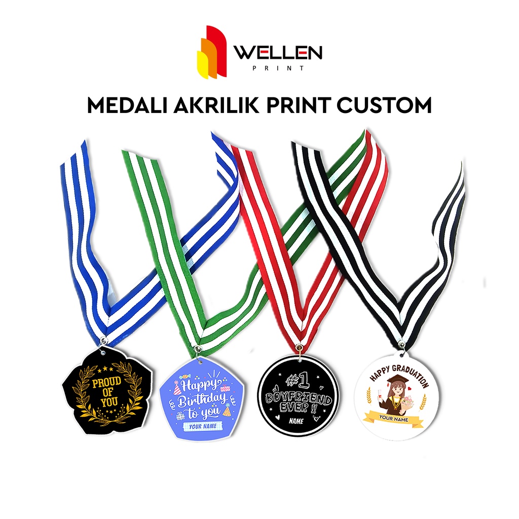 

WELLEN PRINT - Cetak Medali Akrilik Wisuda / Print Custom Kalung Penghargaan Graduation